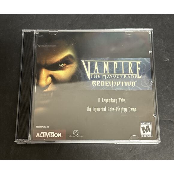 Vampire The Masquerade Redemption PC Game 2 CD RPG Activision White Wolf - Picture 1 of 4